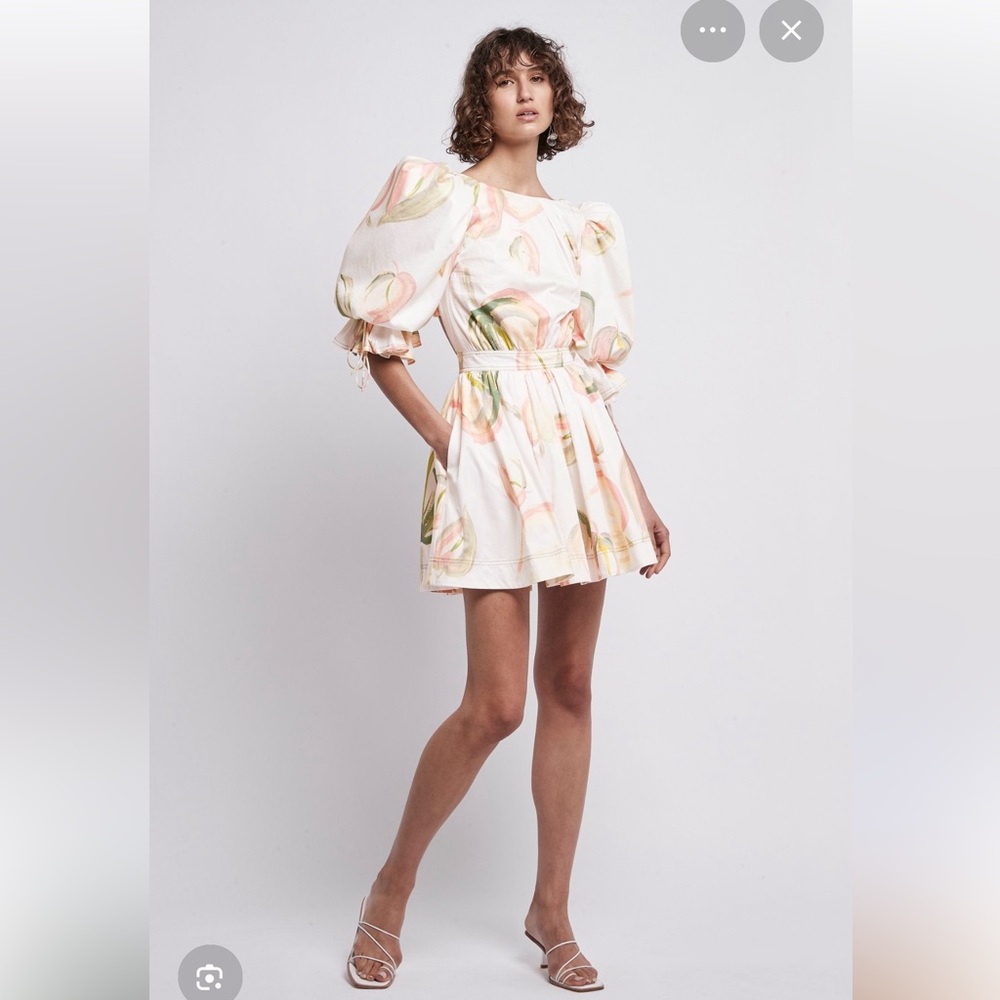 Aje Imprint Painterly Mini Dress